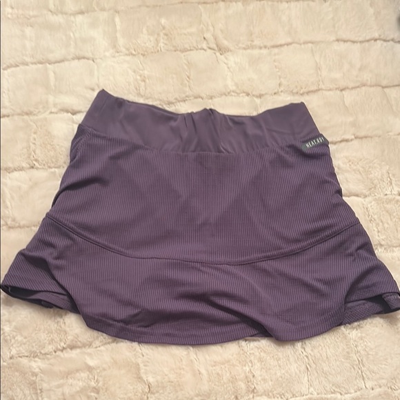 Adidas Lavender Sports Skirt with Yellow Logo - Picture 3 of 4